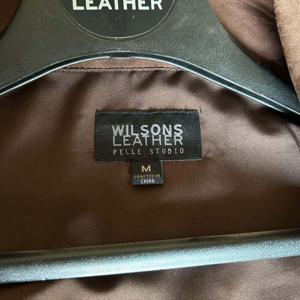 Vintage Wilson’s Leather Pelle Studio brown jacket